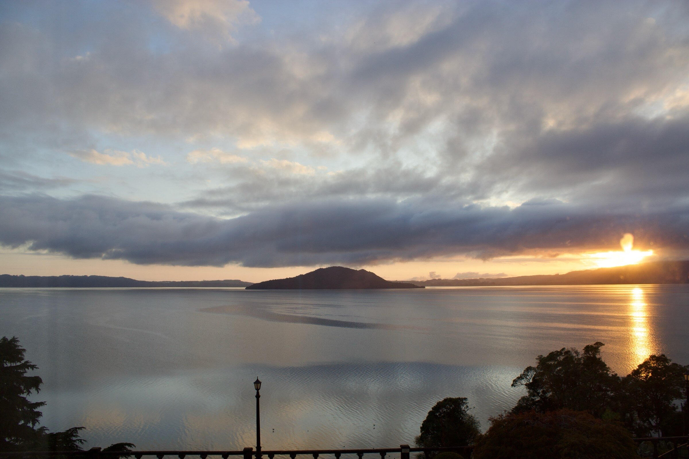 Lake Rotorua from the room window